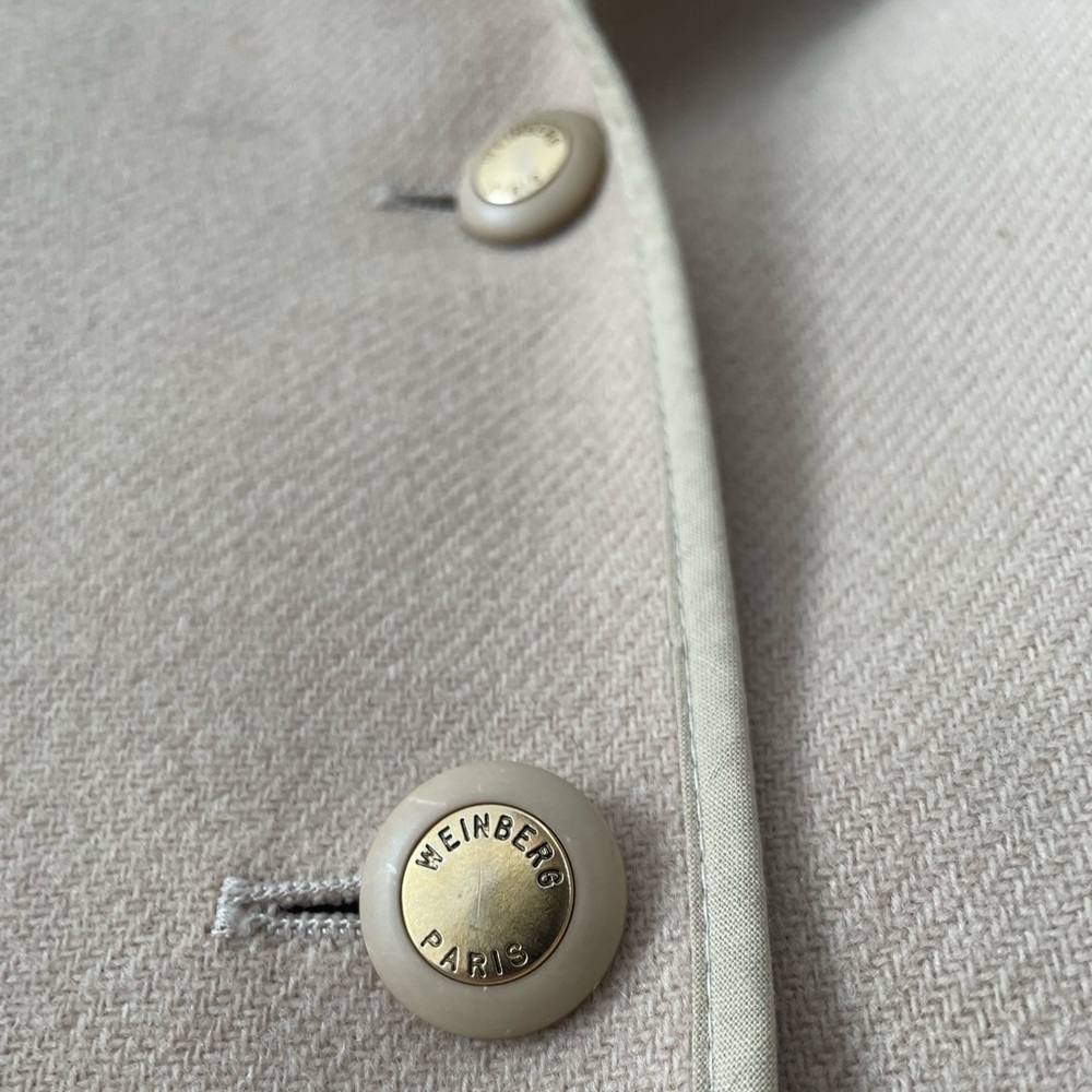 Vintage Size 48 Weinberg Designer Wool 2-Button Blazer Jacket - Picture 5 of 11